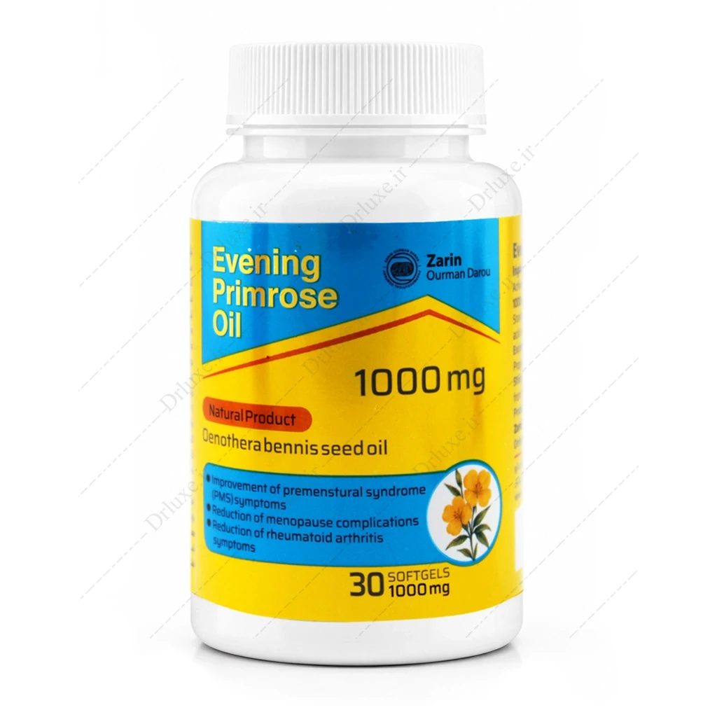 سافت ژل روغن گل مغربی 1000 زرین اورمان دارو 30 عدد